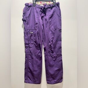 Kathy Paterson Women’s Purple Cargo Small Scrubs Pants‎